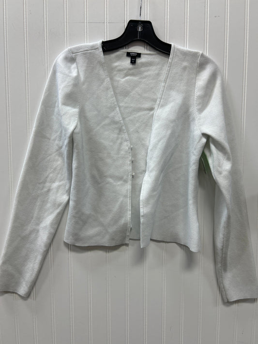 Cardigan By Express In White, Size:Xl