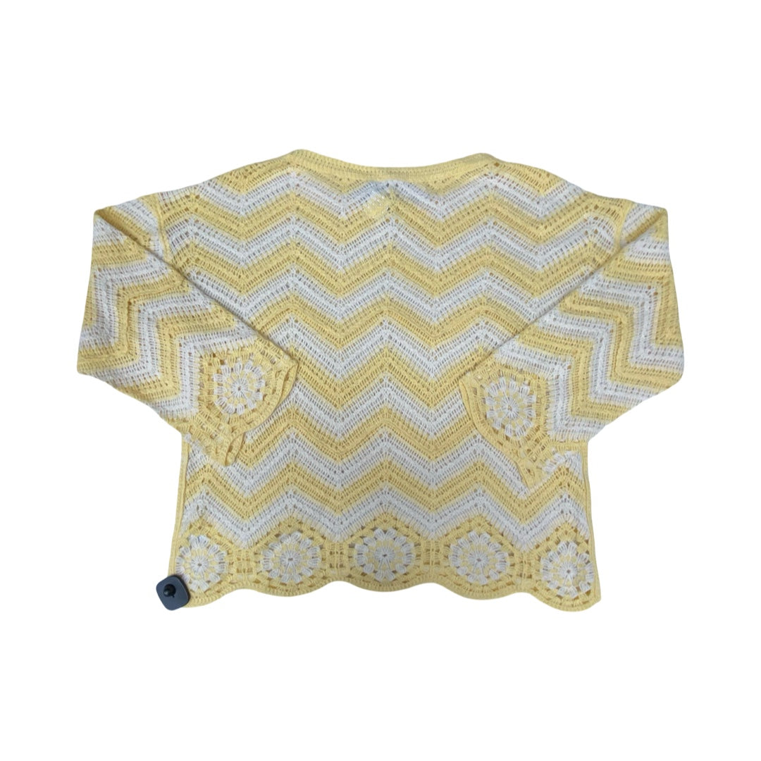 Sweater By Maurices In White & Yellow, Size:Xl