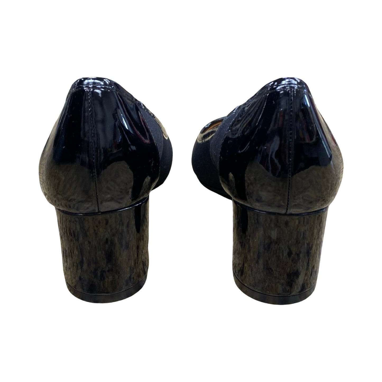 Shoes Heels Block By Abella In Black, Size:7.5