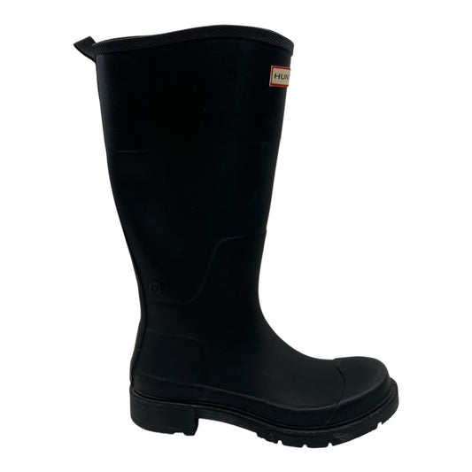 Boots Rain By Hunter In Black, Size:7