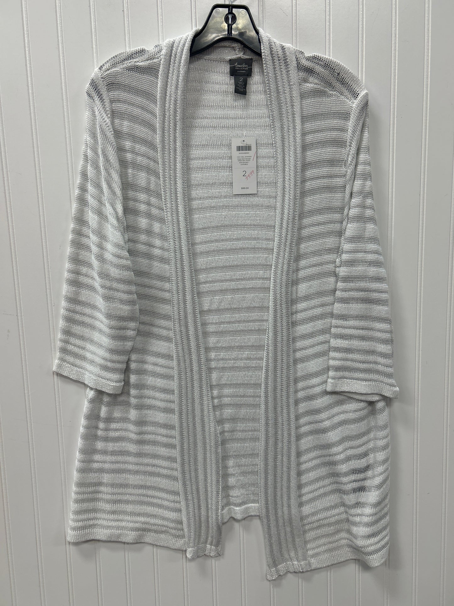 Cardigan By Chicos In White, Size:M