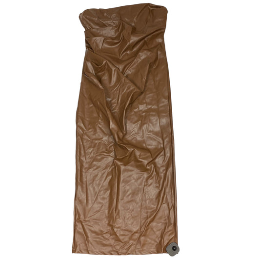 Dress Casual Maxi By Shein In Brown, Size:1X