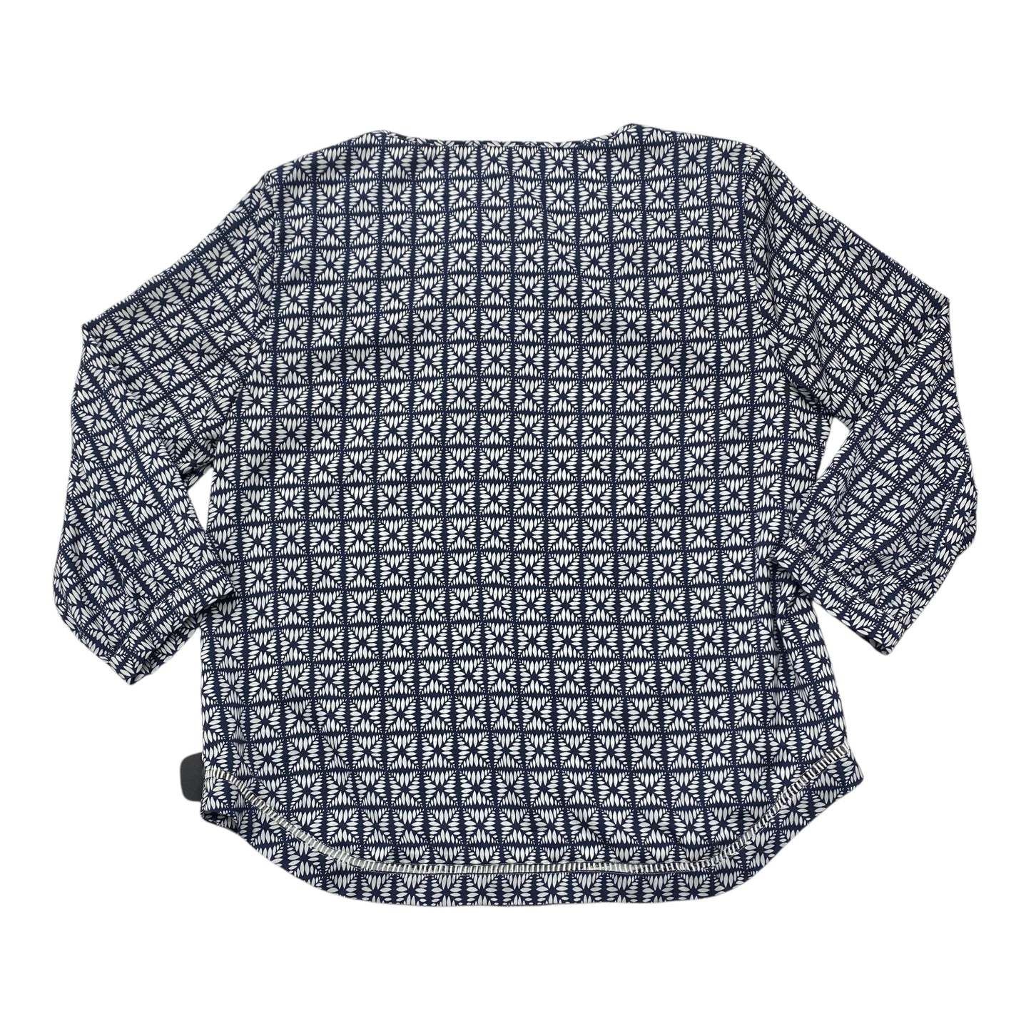 Top Ls By J. Crew In Blue & White, Size:L