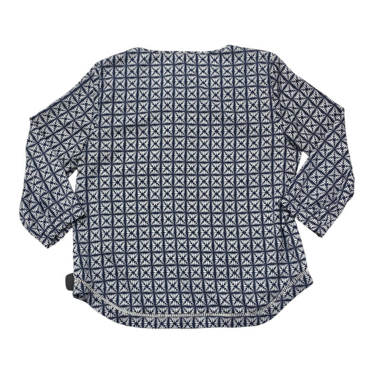 Top Ls By J. Crew In Blue & White, Size:L