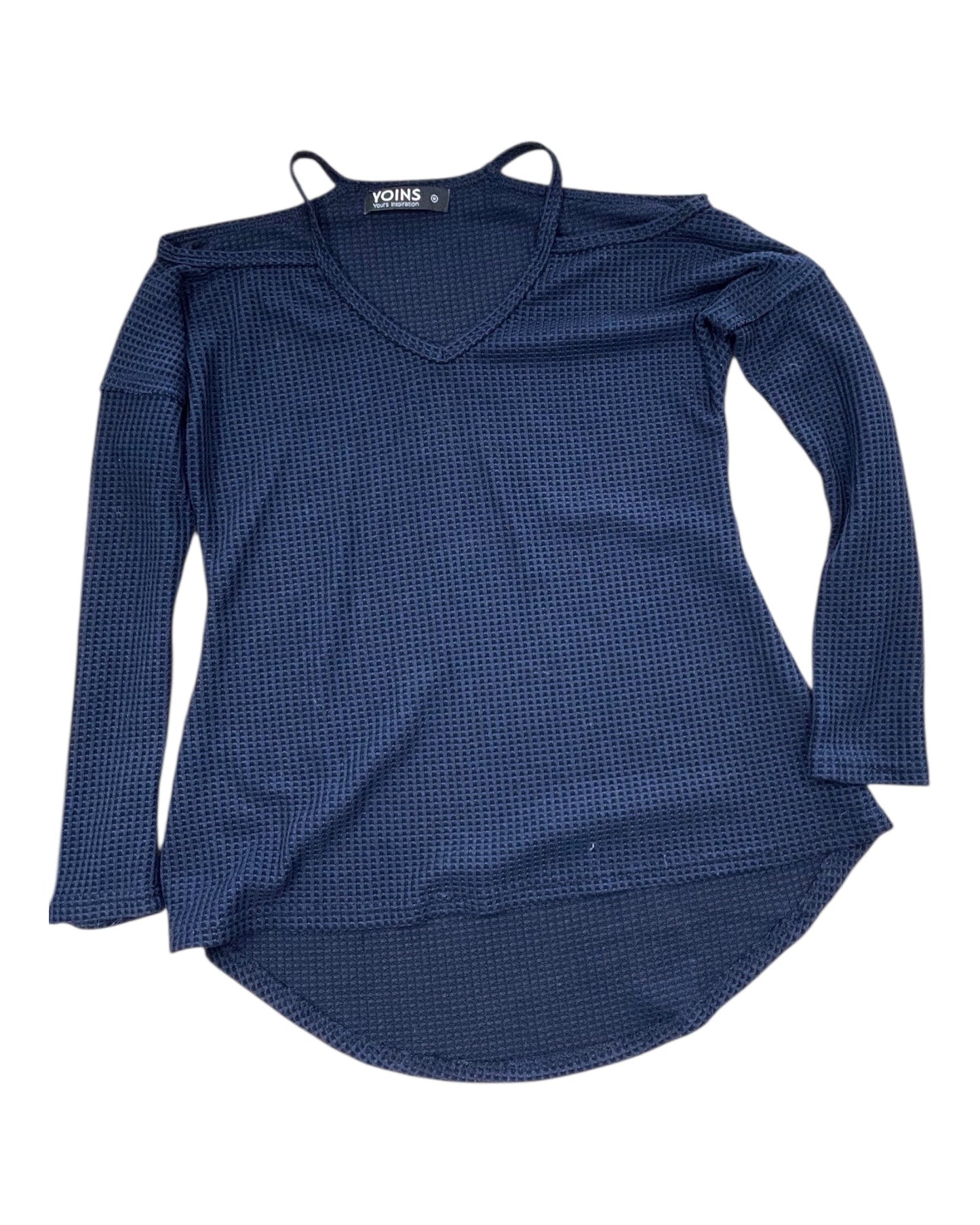 Top Ls By Clothes Mentor In Navy, Size:M