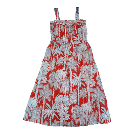 Dress Casual Maxi By Talbots In Blue & Red, Size:10