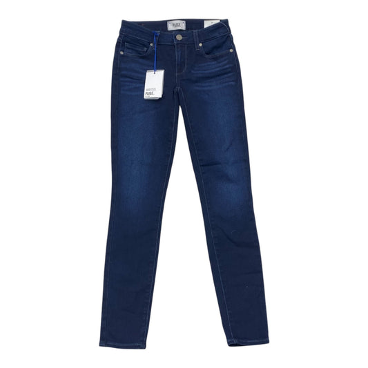 Jeans Cropped By Paige In Blue Denim, Size:0