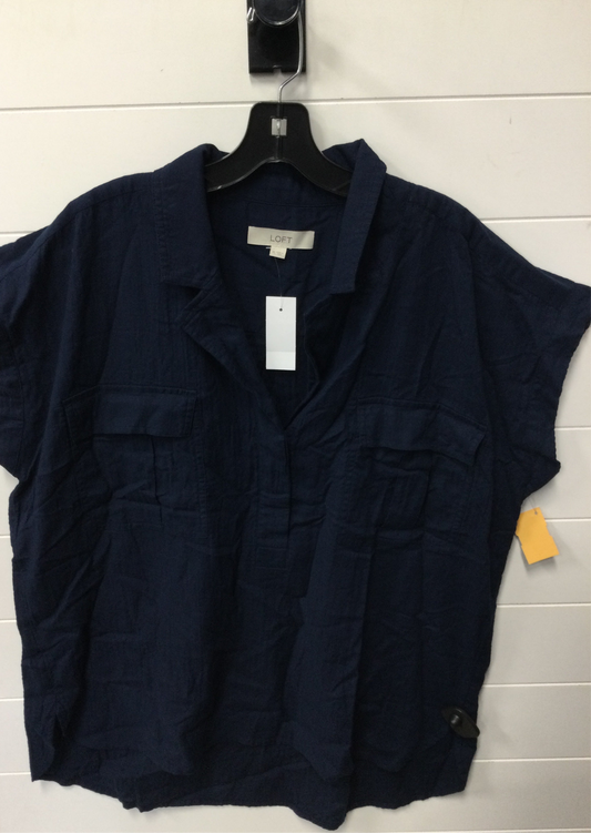 Top Ss By Loft In Navy, Size:Xl