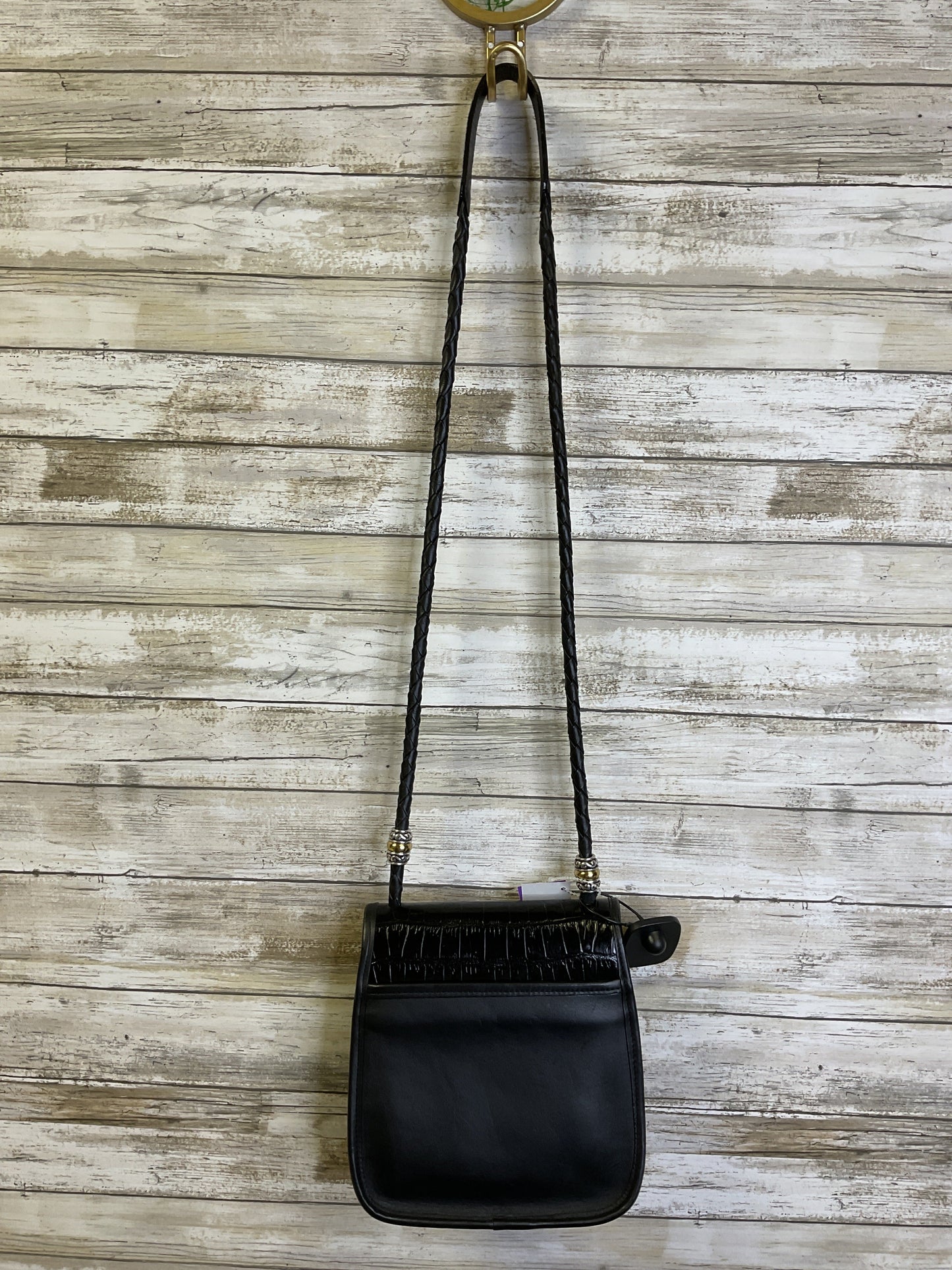 Crossbody Leather By Brighton In Black, Size:Small