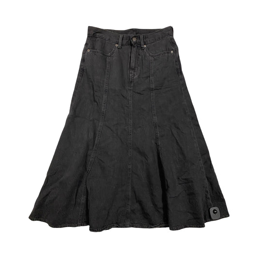Skirt Maxi By Levis In Black Denim, Size:4