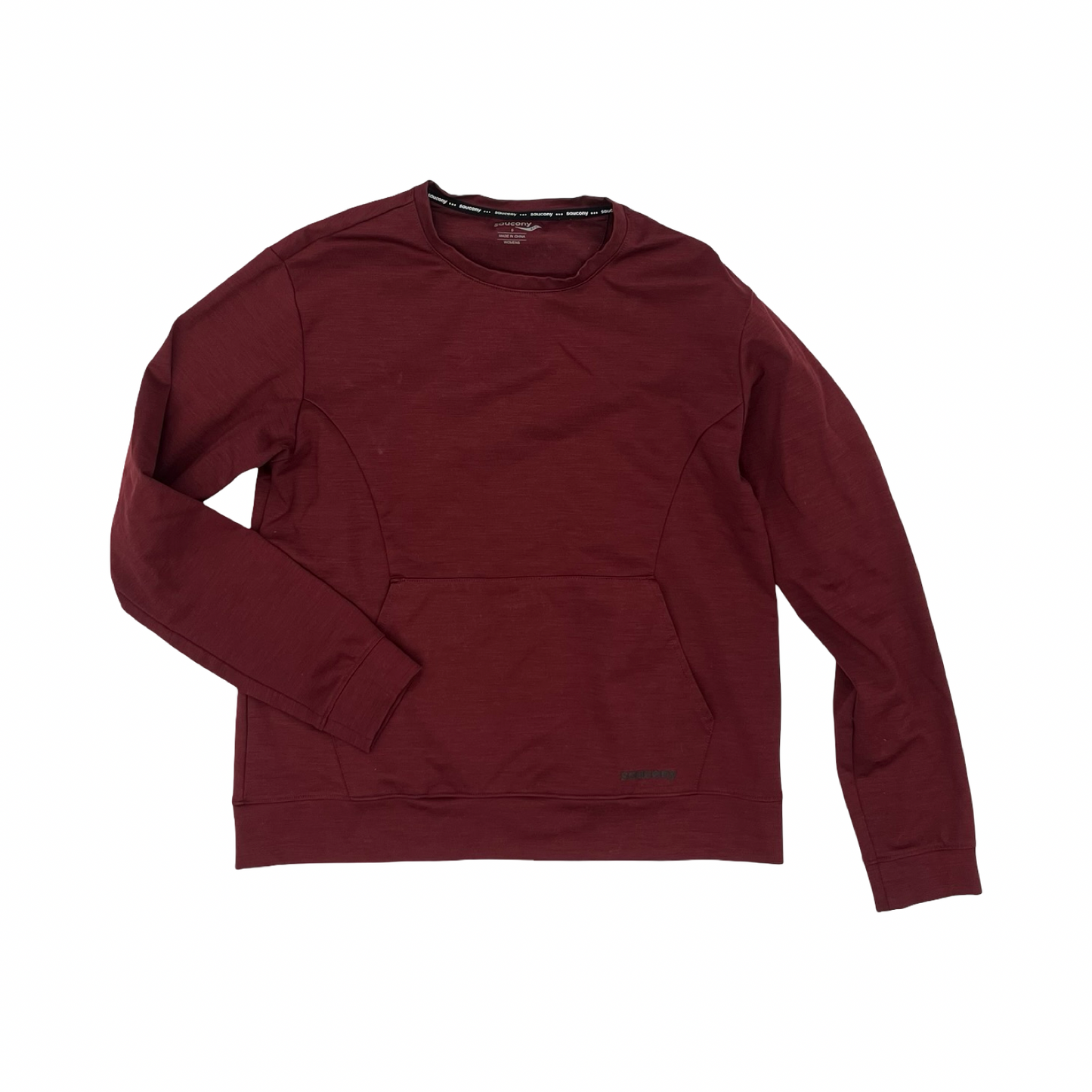 Athletic Top Ls Crewneck By Saucony In Red, Size:S