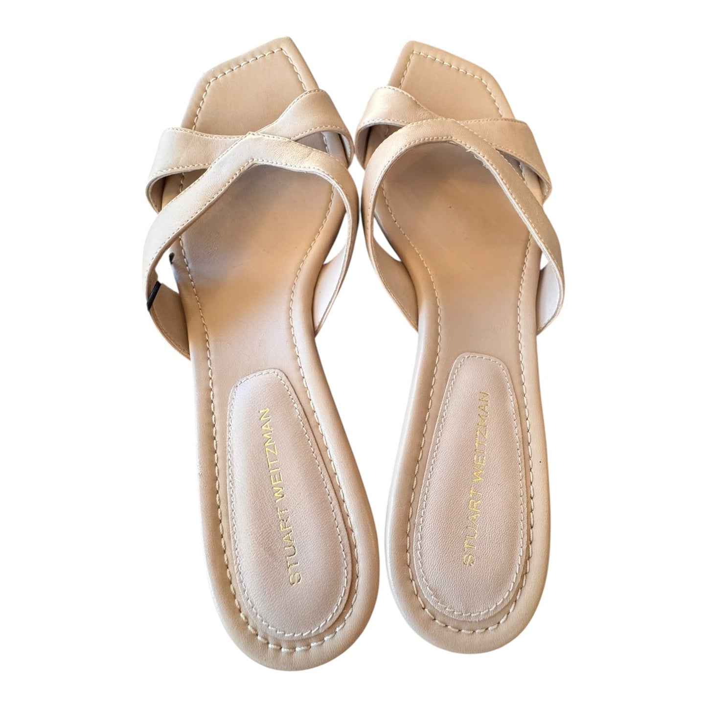 Shoes Heels Kitten By Stuart Weitzman In Tan, Size:7