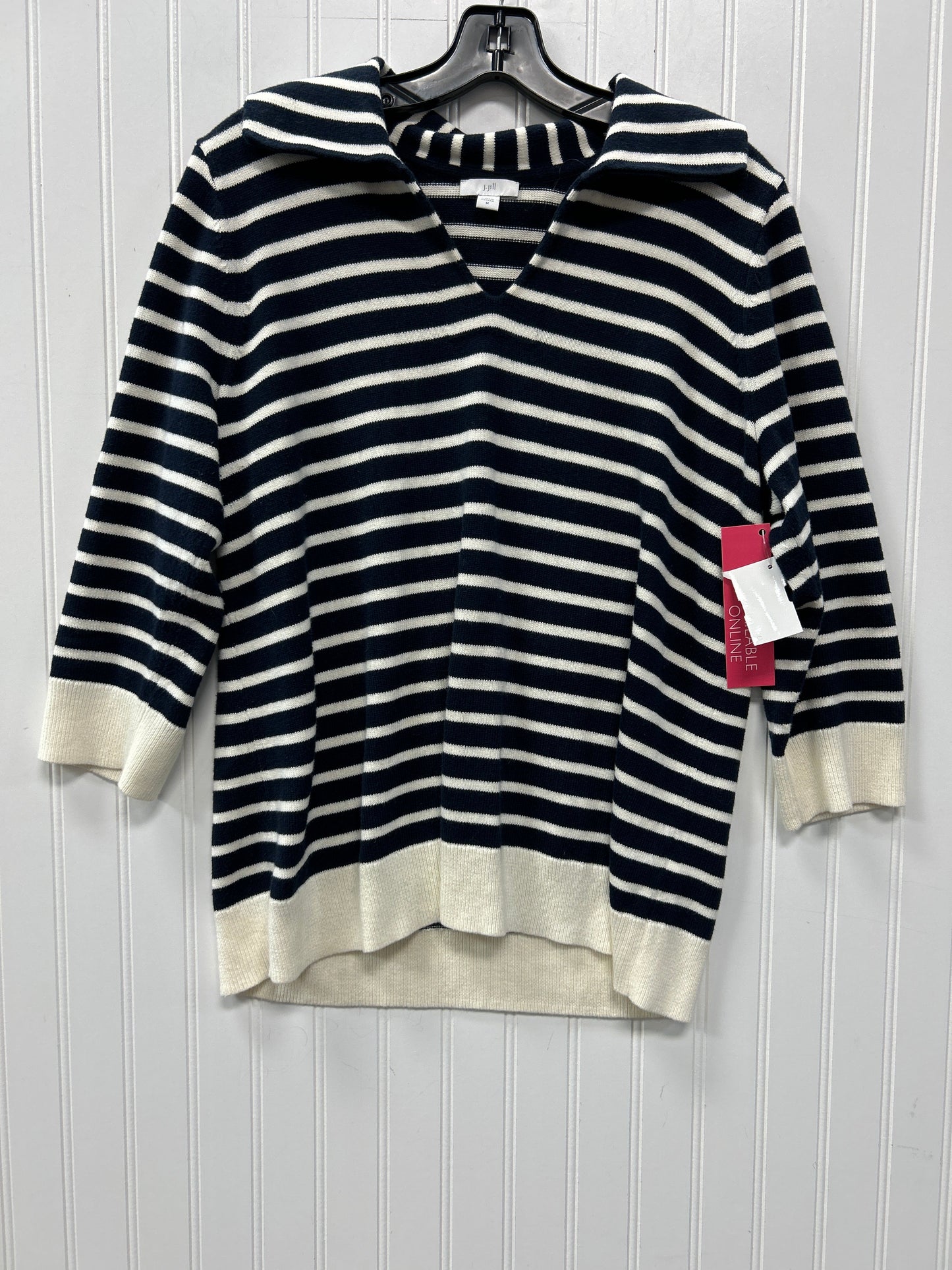 Top Ls By J. Jill In Striped Pattern, Size:M