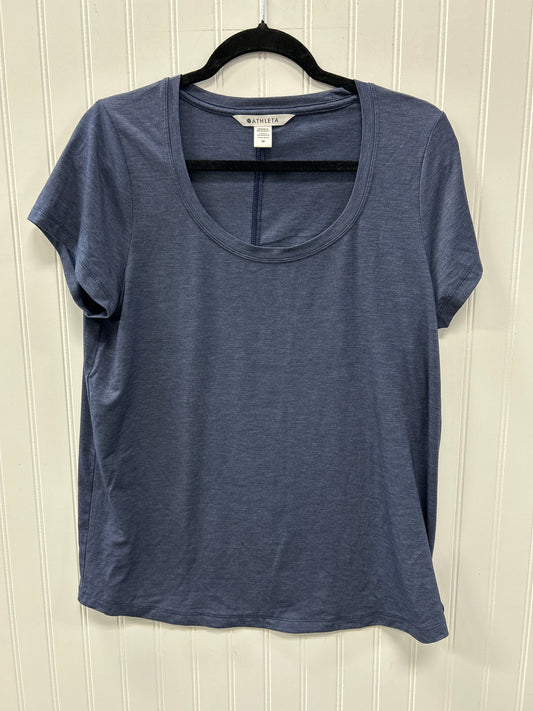 Athletic Top Ss By Athleta In Navy, Size:M