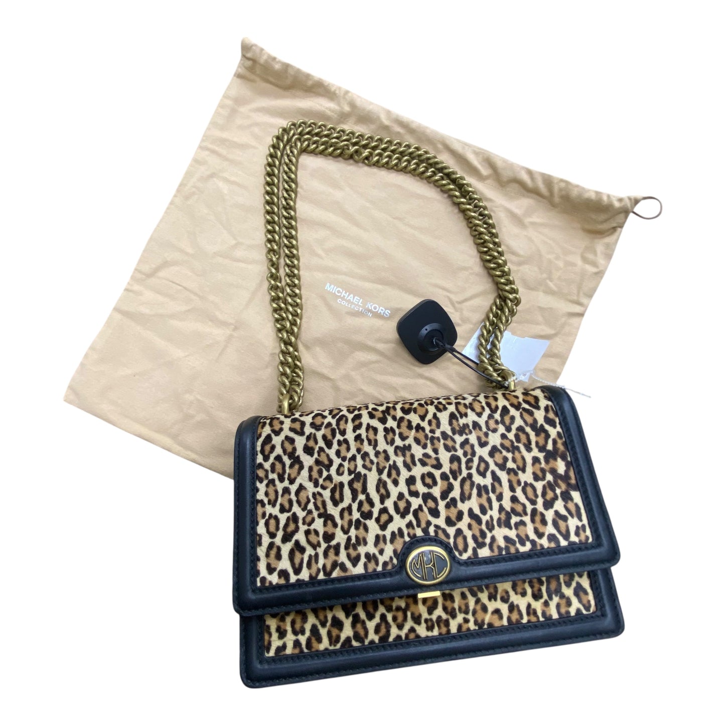 Handbag Designer By Michael Kors In Leopard Print, Size:Small