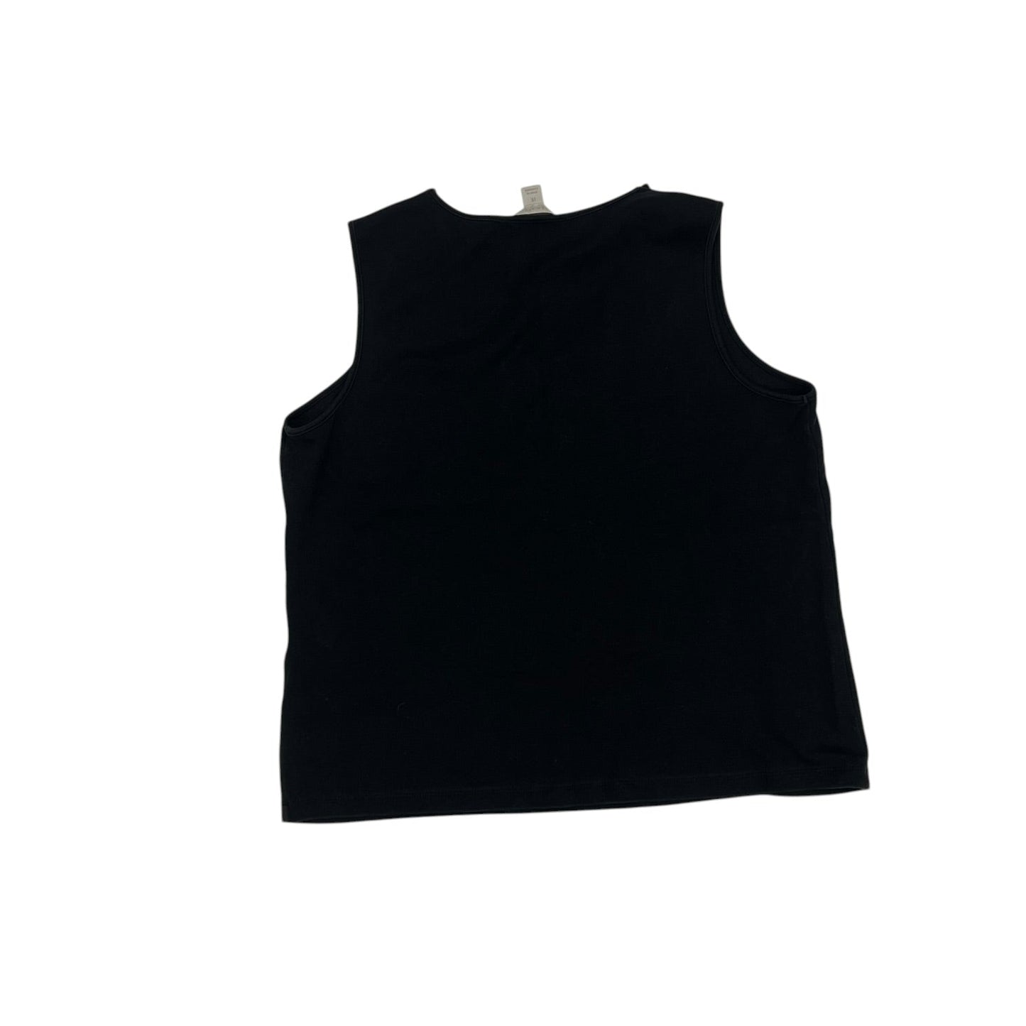 Tank Top By Laura Ashley In Black, Size:1X
