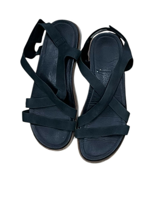 Sandals Heels Platform By Merrell In Black & Tan, Size:9