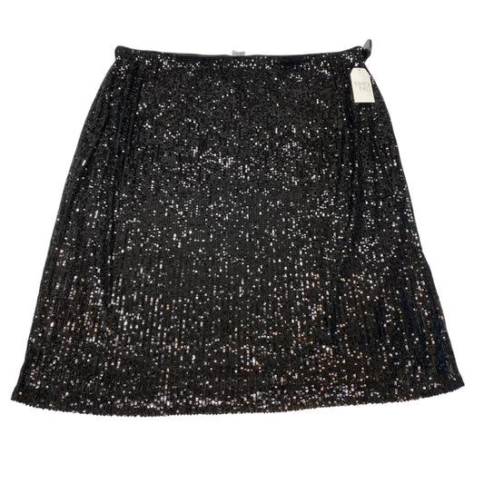 Skirt Midi By Time And Tru In Black, Size:3X