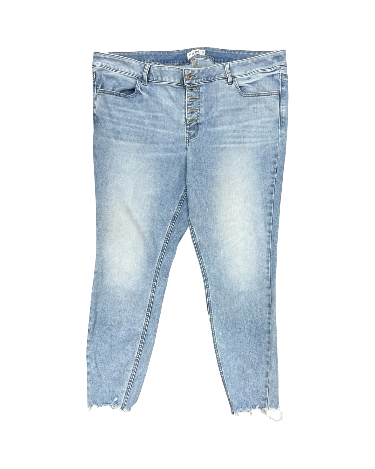 Jeans Skinny By Maurices In Blue Denim, Size:22