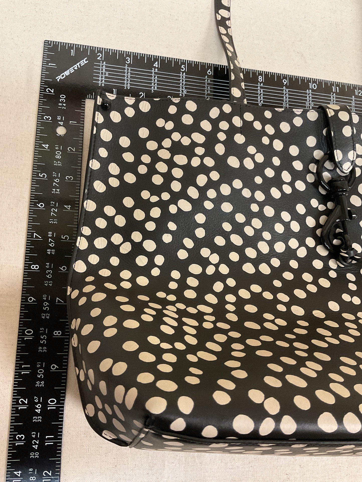 Tote Designer By Rebecca Minkoff In Polkadot Pattern, Size:Large