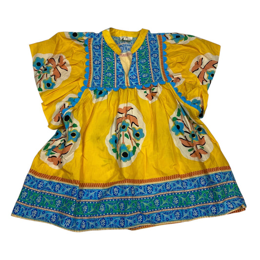 Top Ss By Umgee In Blue & Yellow, Size:S