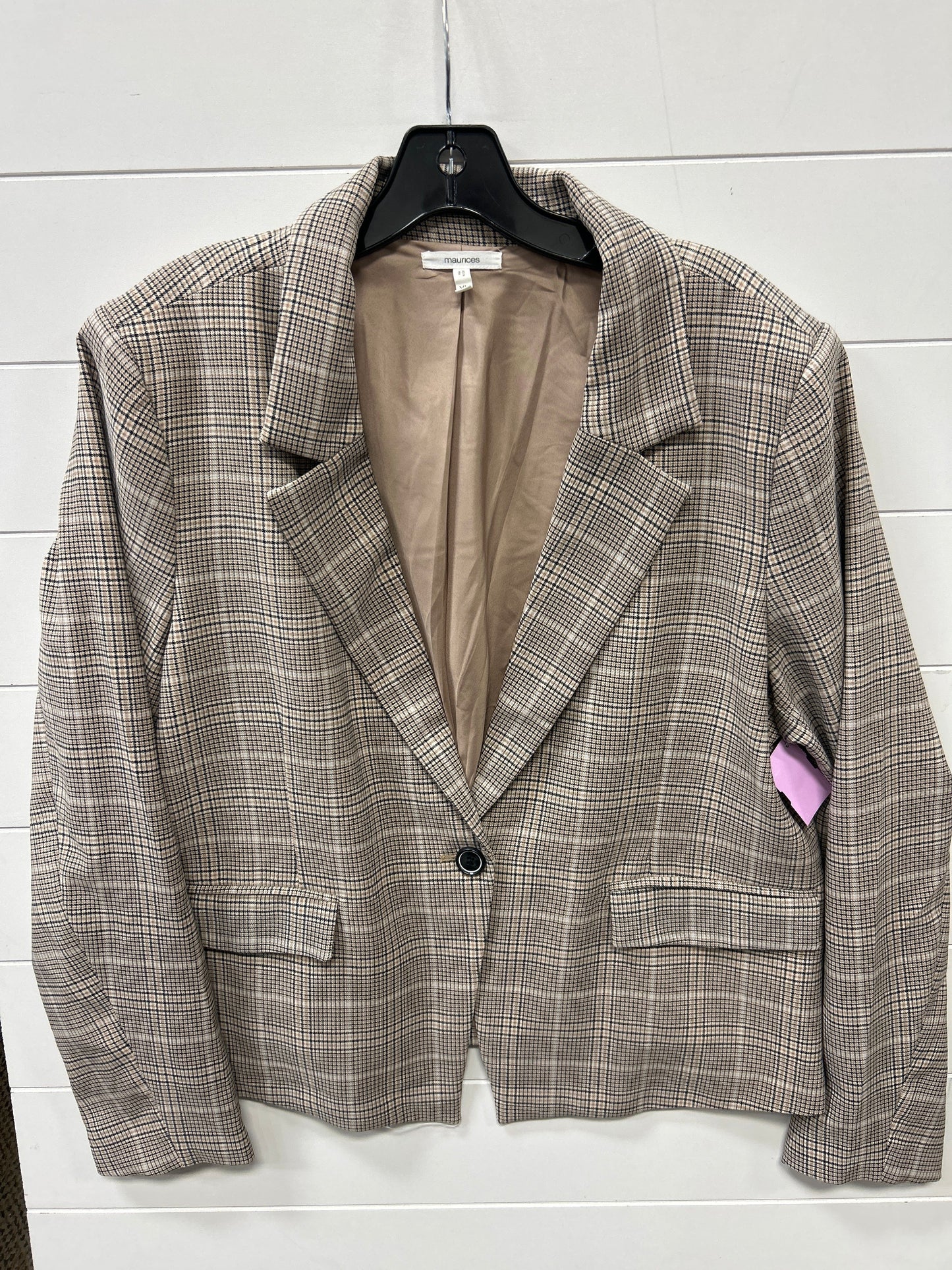 Blazer By Maurices In Cream, Size:Xl