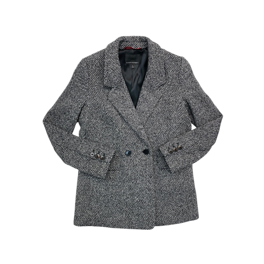 Blazer By Banana Republic In Black & White, Size:6