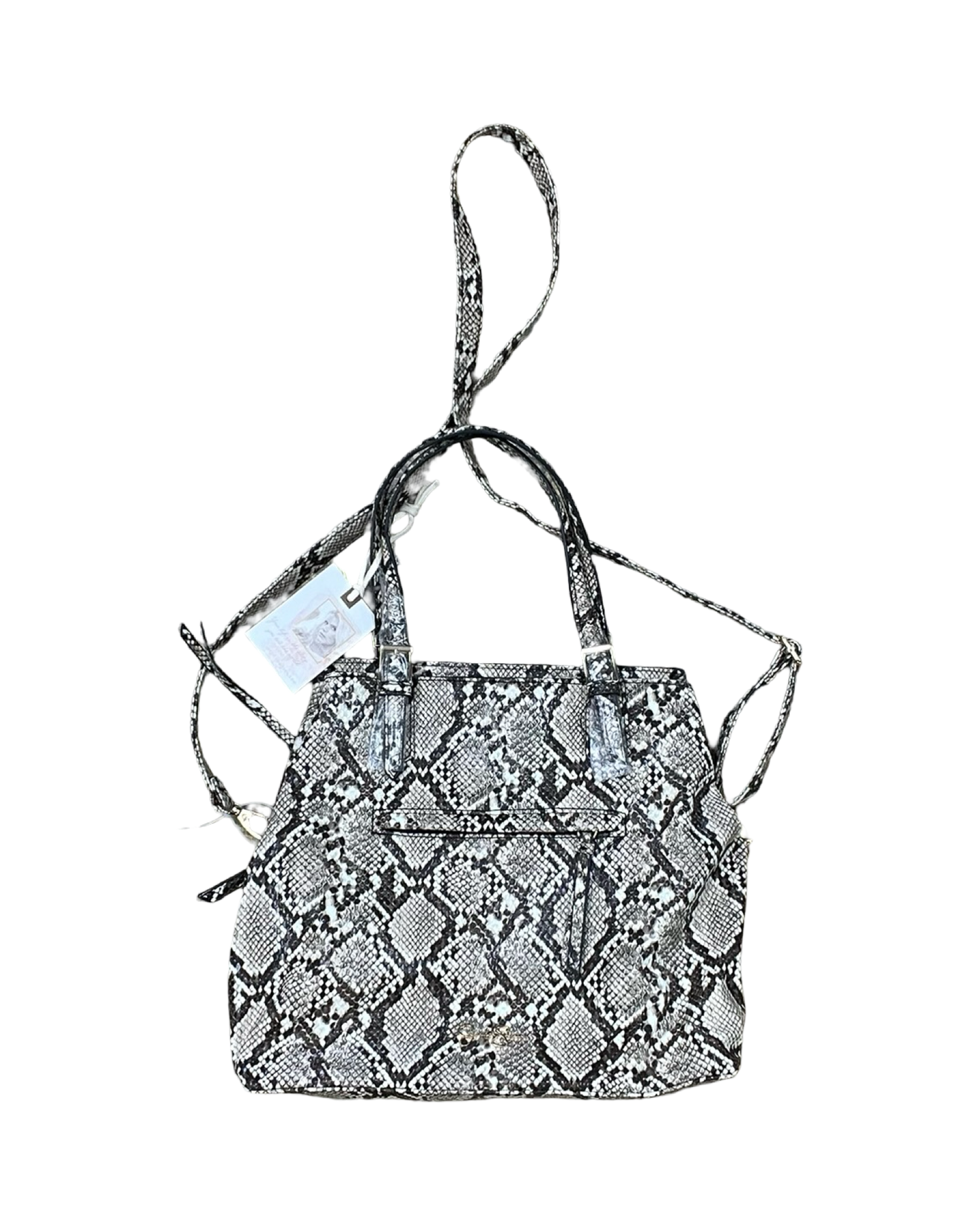 Handbag By Jessica Simpson In Snakeskin Print, Size:Large