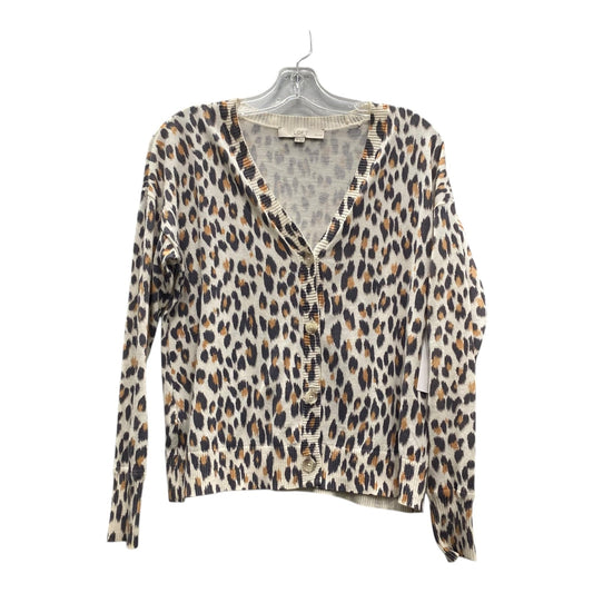 Cardigan By Loft In Animal Print, Size:Sp
