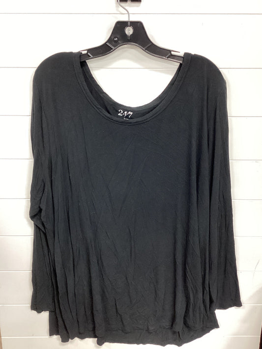 Top Ls By Maurices In Black, Size:3X