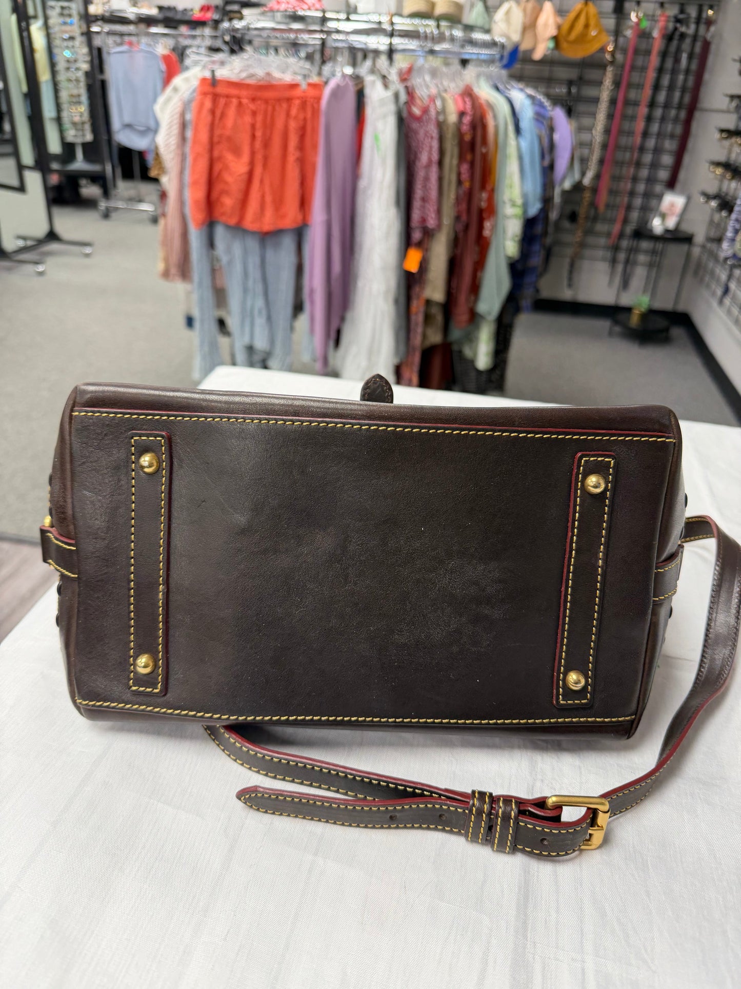 Handbag Designer By Dooney And Bourke In Brown, Size:Medium