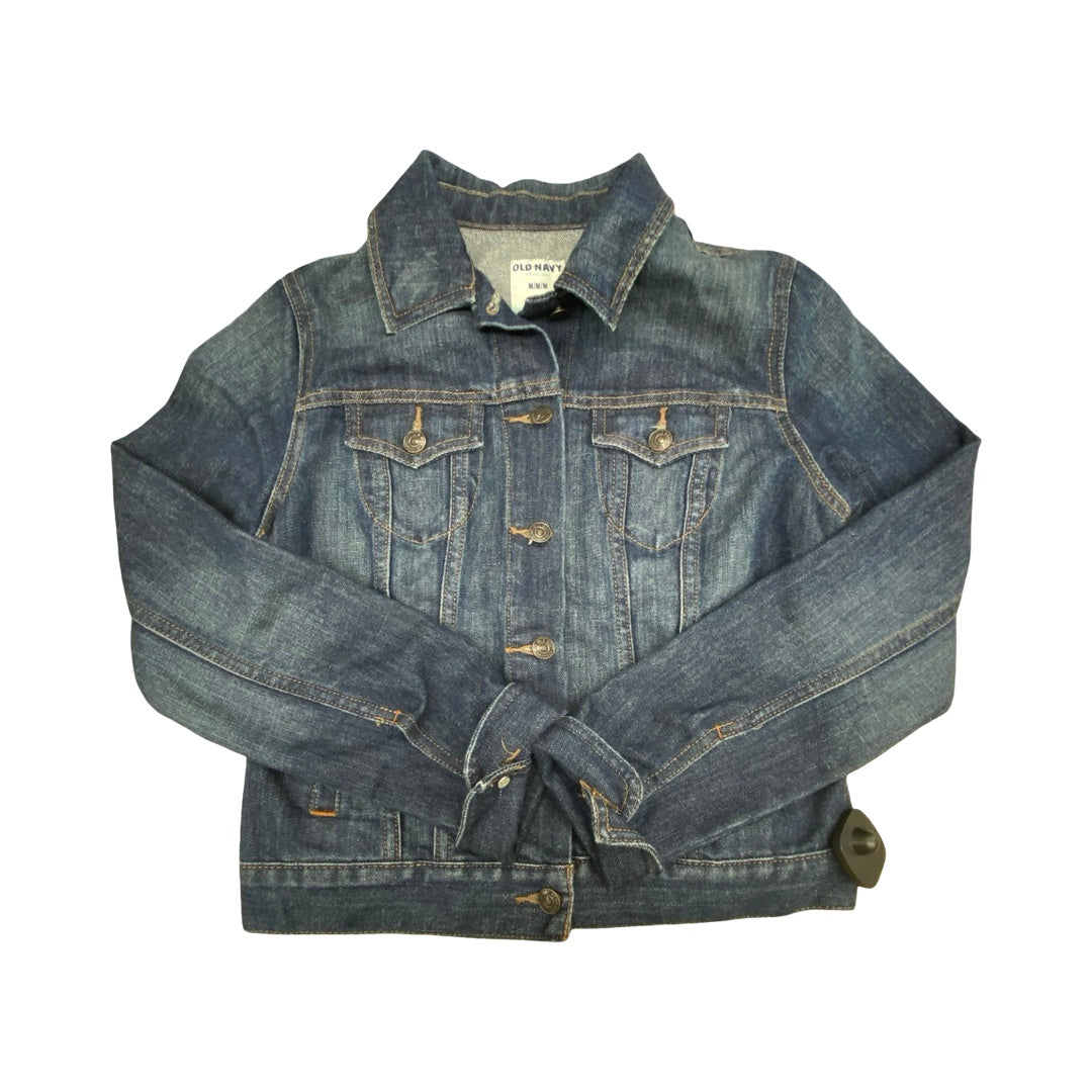 Jacket Denim By Old Navy In Blue Denim, Size:M