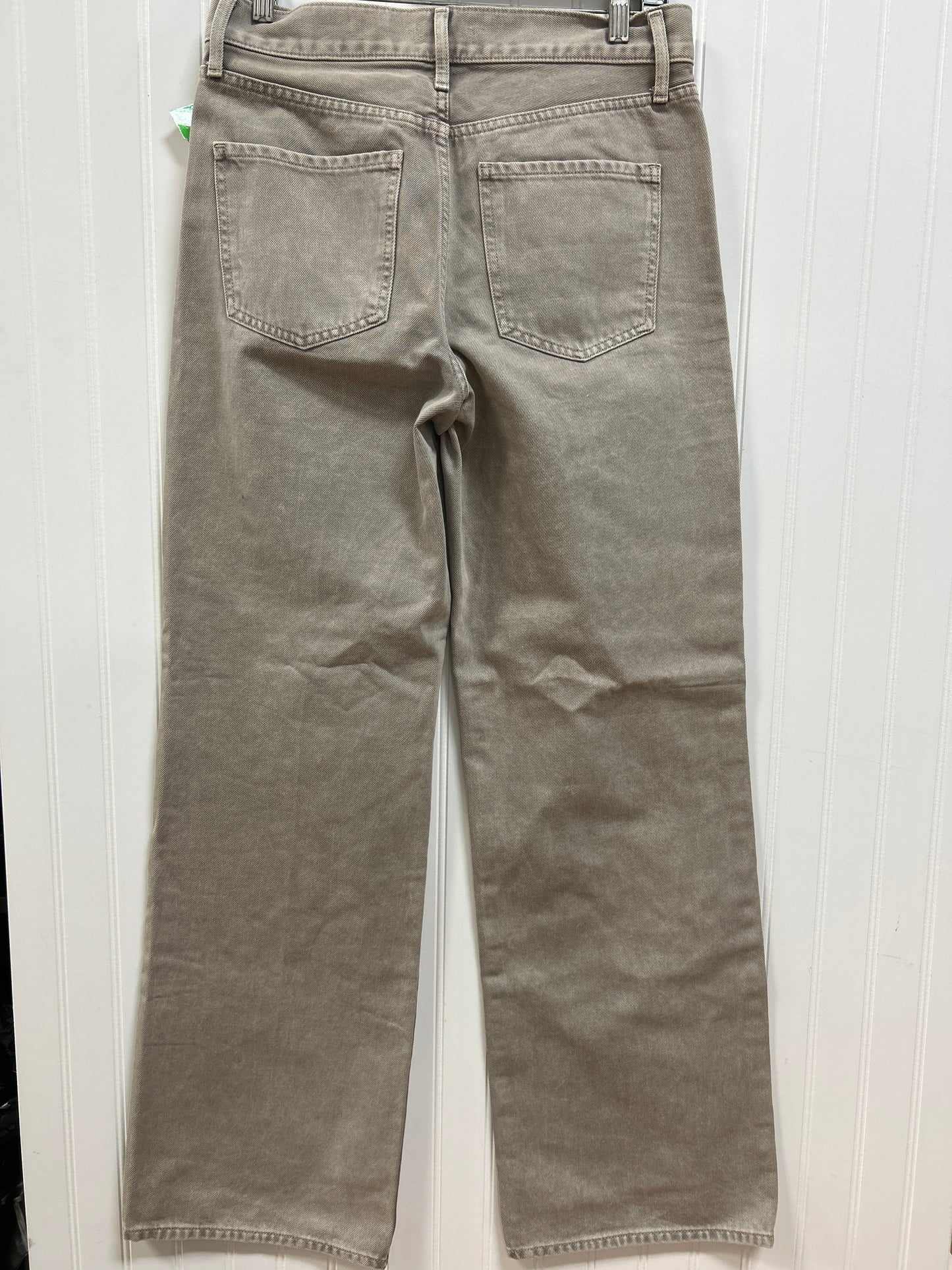 Jeans Wide Leg By Express In Taupe, Size:4 NWT
