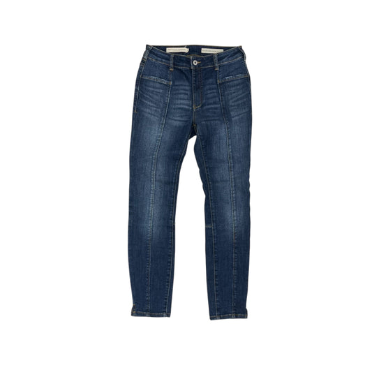 Jeans Skinny By Pilcro In Blue Denim, Size:4