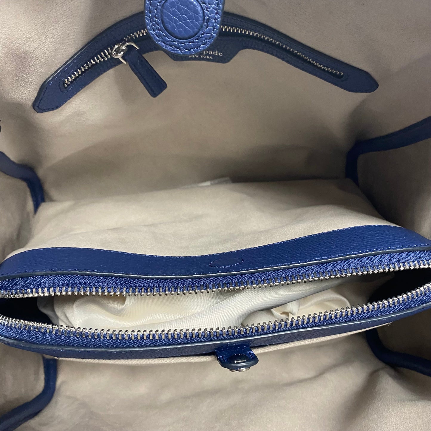 Handbag Designer By Kate Spade In Navy, Size:Large