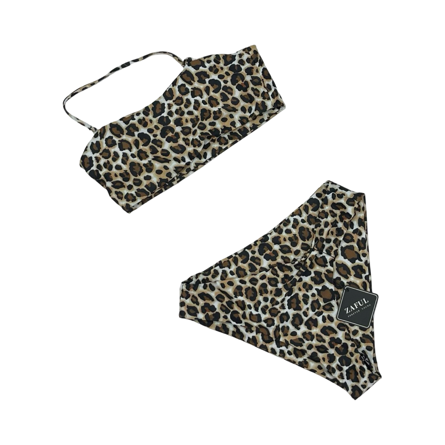 Swimsuit 2Pc By Zaful In Leopard Print, Size:S