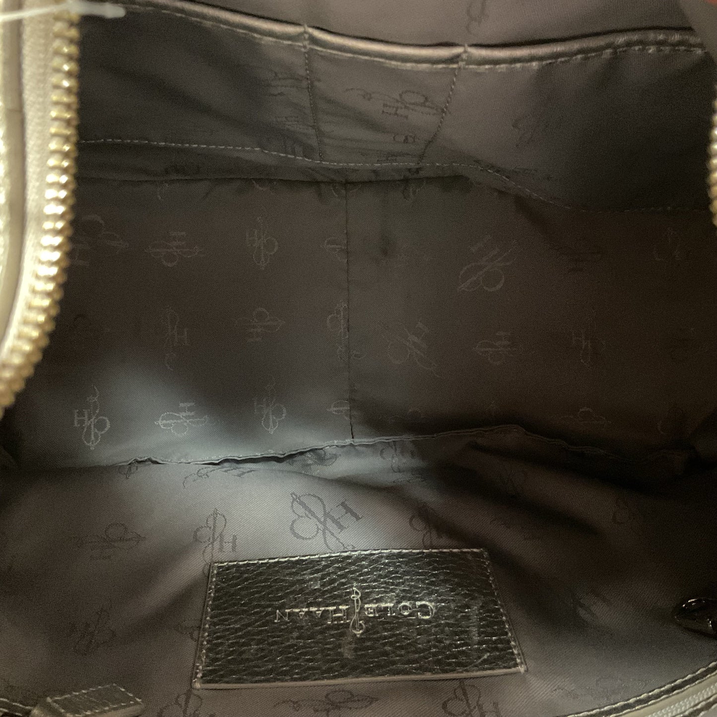 Handbag By Cole-Haan In Silver, Size:Large