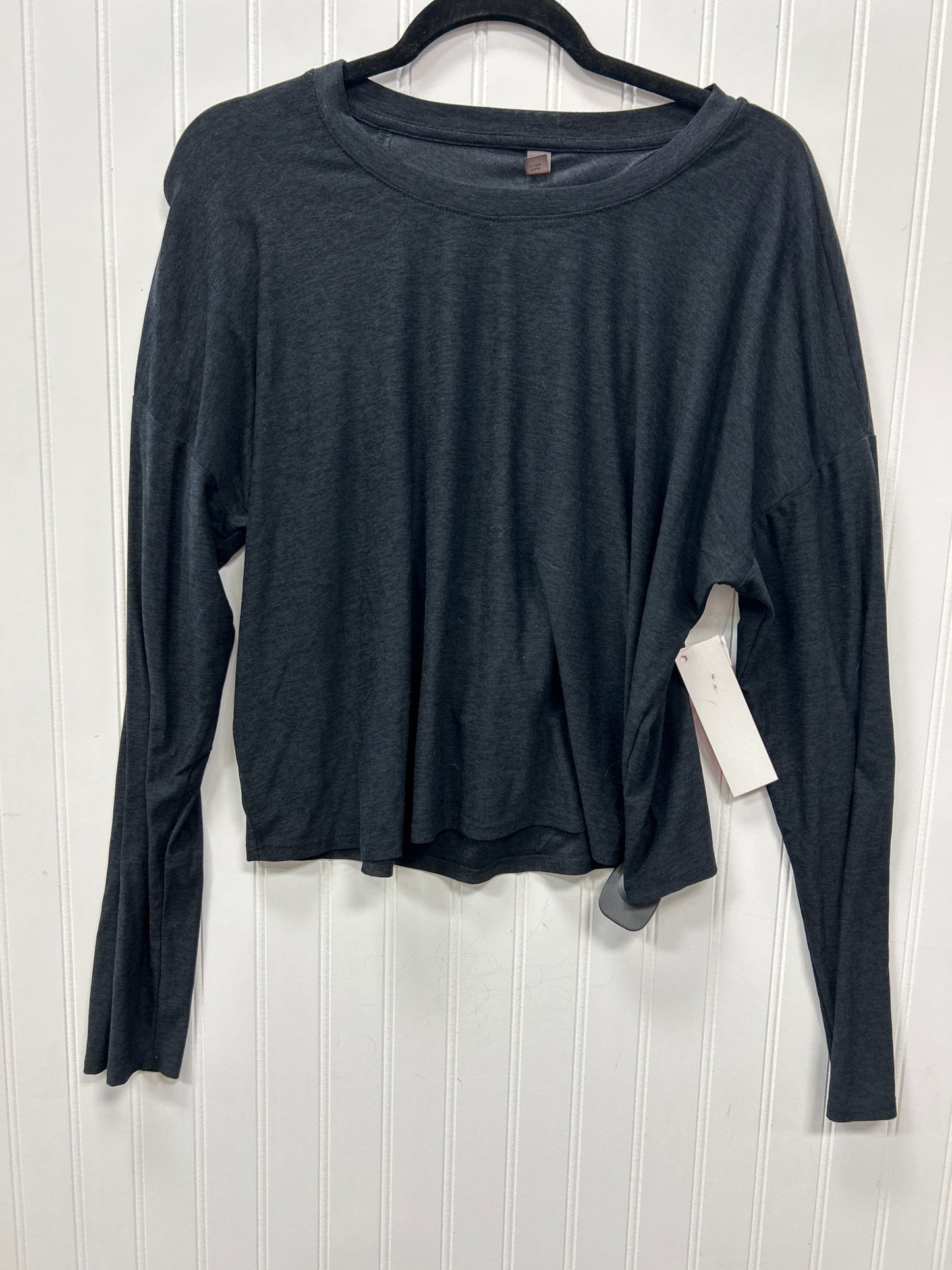 Athletic Top Ls Crewneck By Beyond Yoga In Black, Size:L
