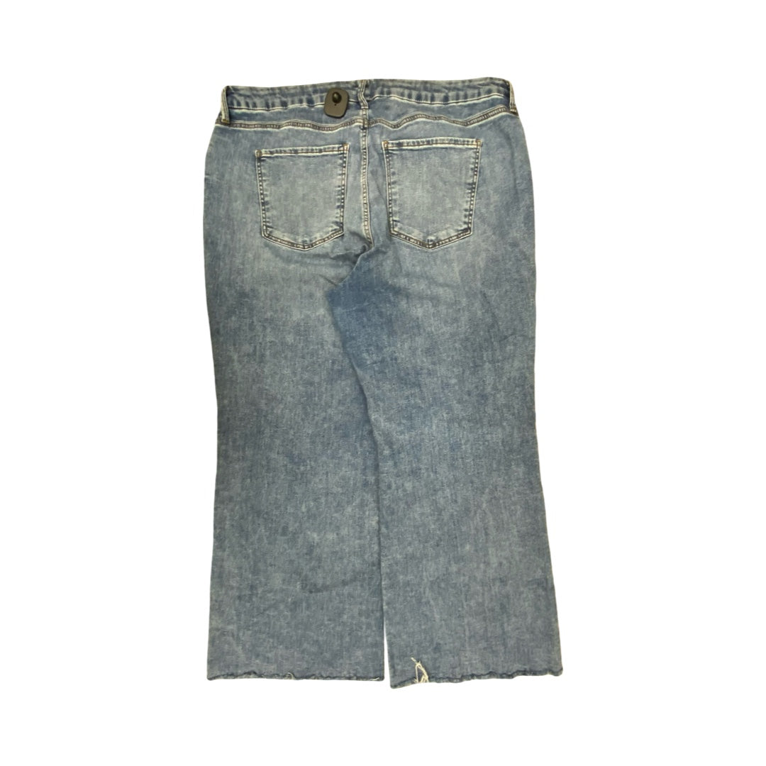 Jeans Wide Leg By Kut In Blue Denim, Size:20