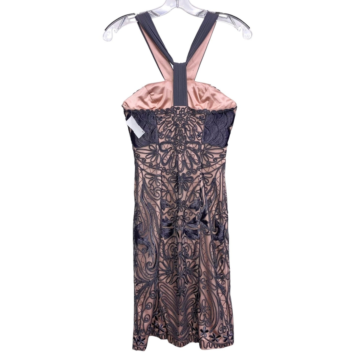 Dress Party Midi By Sue Wong In Grey & Pink, Size:Xs