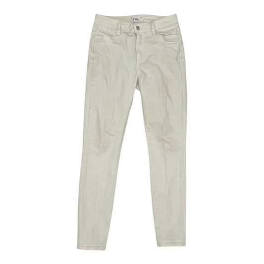 Jeans Skinny By Paige In Cream Denim, Size:4
