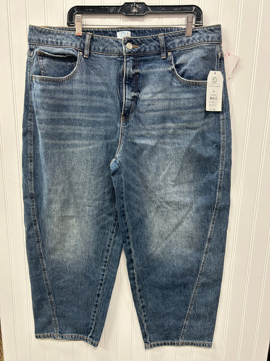 Jeans Wide Leg By Time And Tru In Blue Denim, Size:20