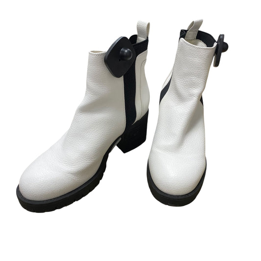 Boots Ankle Heels By Mia In White, Size:8