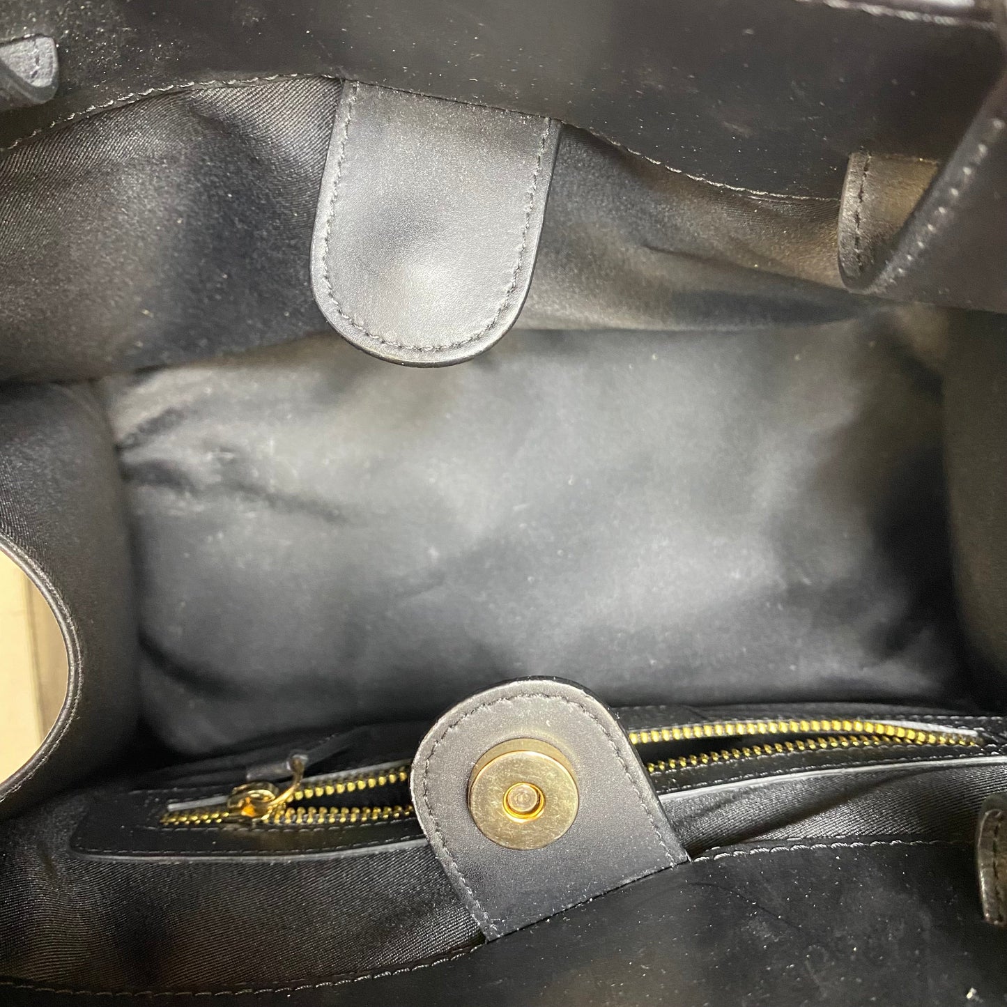 Handbag Leather By Vittoria Napoli, Size: Large
