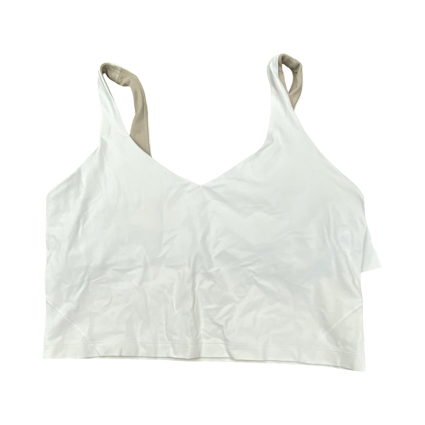 Athletic Tank Top By Lululemon In White, Size:12