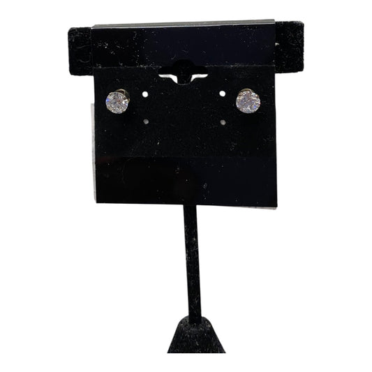 Earrings Sterling Silver In Clear