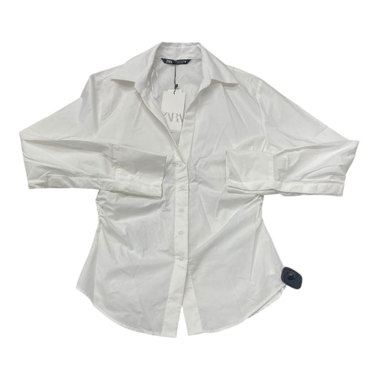 Top Ls Basic By Zara In White, Size:S