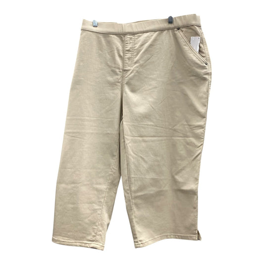 Capris By Intro In Cream, Size:22
