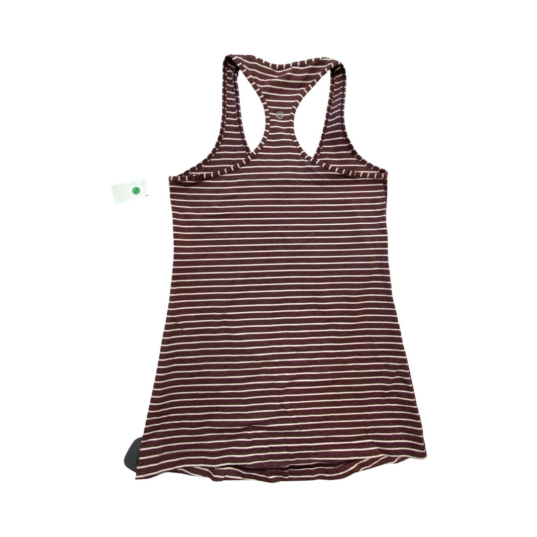 Athletic Tank Top By Lululemon In Striped Pattern, Size:S