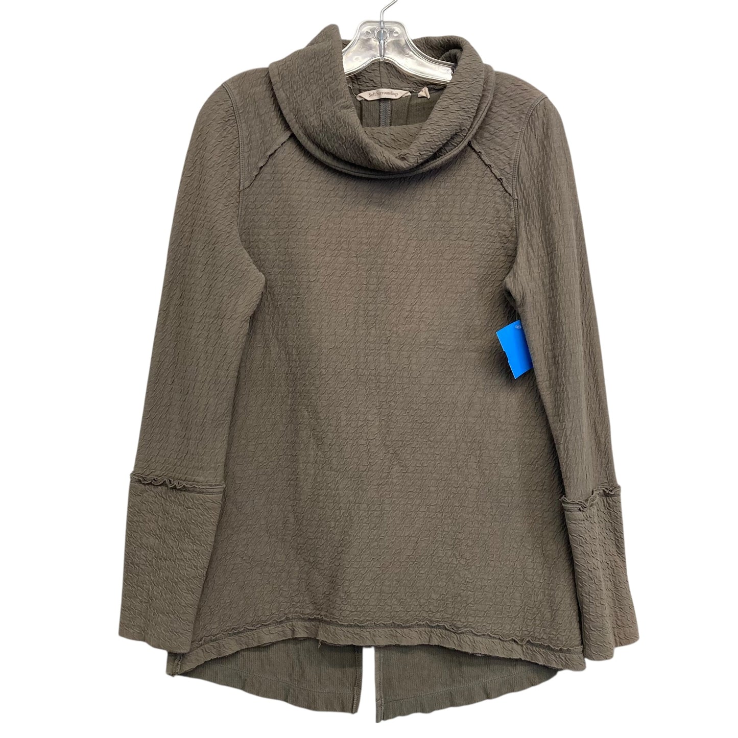 Sweatshirt Collar By Soft Surroundings In Green, Size:M